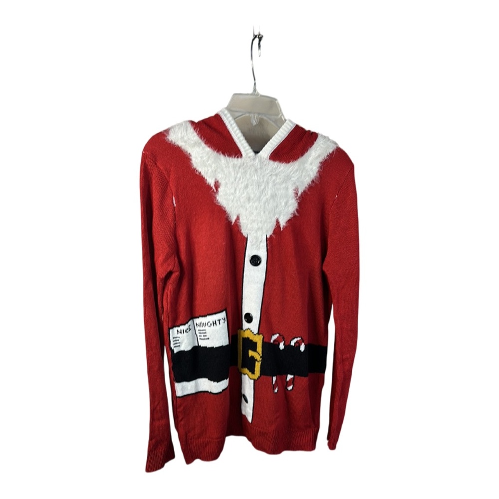 Santa Claus Ugly‎ Christmas Red Sweater Large
